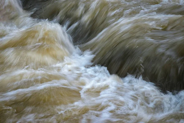 Wild turbid water rapids — Stock Photo, Image