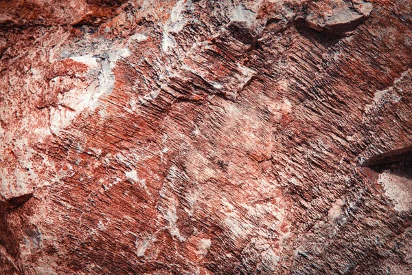 Krassen op rode kalksteen — Stockfoto