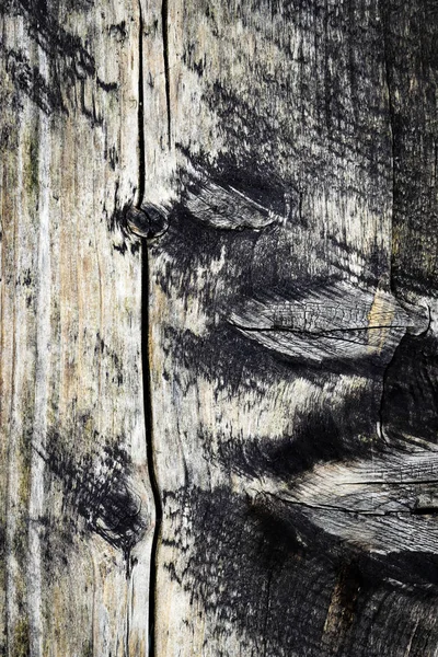 Dark weathered wood plank — Stock Photo, Image