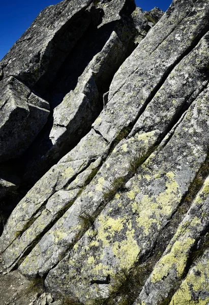 Sloping granite block in the mountains — Stock Photo, Image