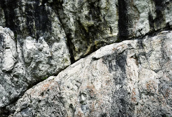 Detail of a limestone rock with a line — Stock Photo, Image