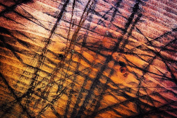 Arranhões no fundo de madeira abstrata — Fotografia de Stock