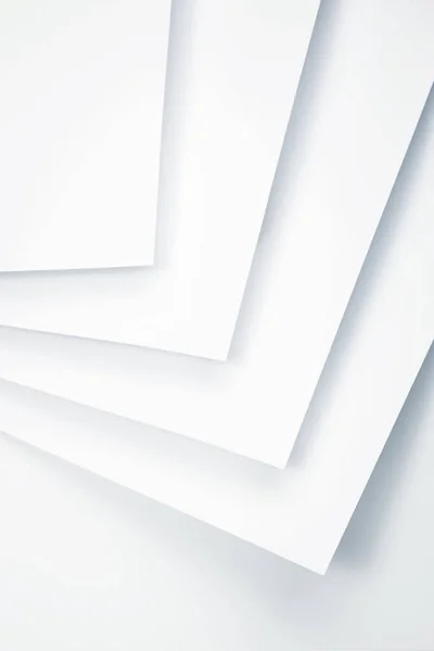 Abstrakcja Biały arkuszy papieru z cieniem — Zdjęcie stockowe