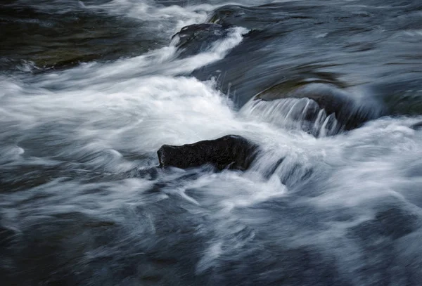 Dunkler wilder Fluss — Stockfoto