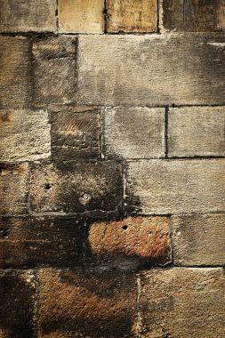 Ortaçağ Duvar blokları ile detay