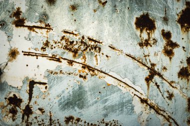 boya paslı kırık yüzey