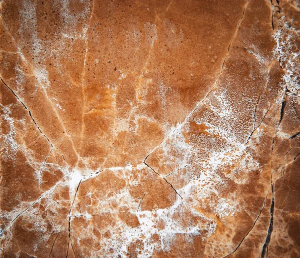 Detail Riss auf rotem Marmor — Stockfoto