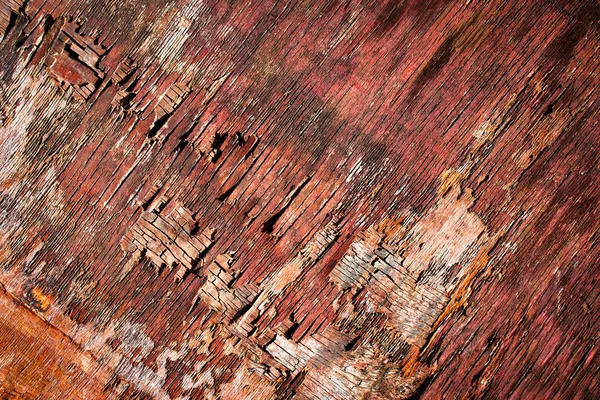 Alte Sperrholzplatte voller Risse — Stockfoto