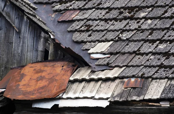 Задний План Старой Крыши Бетонной Плитки — стоковое фото