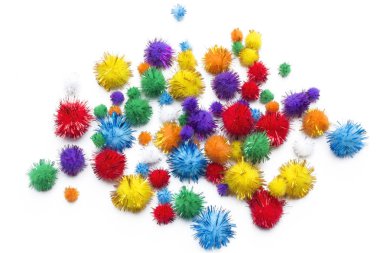 Pom poms parti renkli dekorasyon