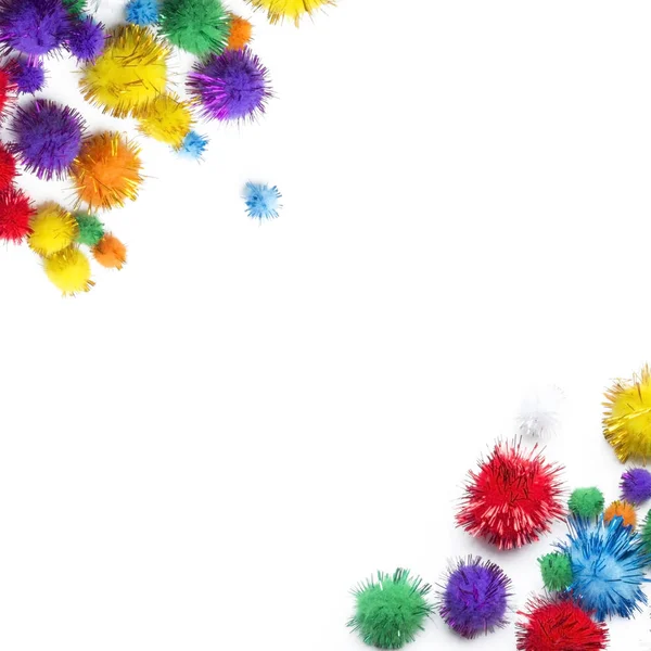 Pom poms parti renkli dekorasyon