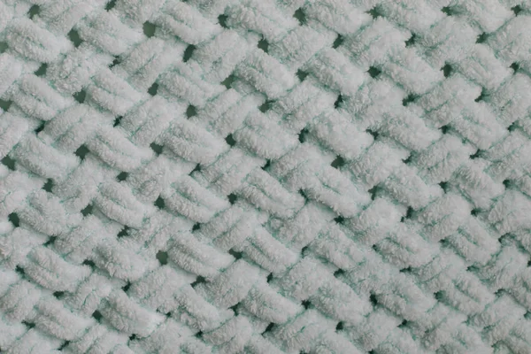 Tło tekstury tkaniny. Wykonany na drutach wzór tekstury. Bliższe tło tekstylne. — Zdjęcie stockowe