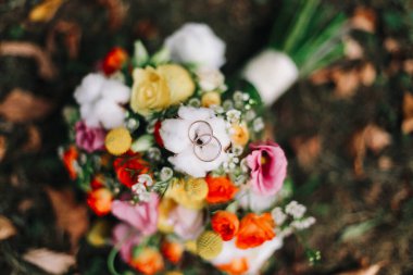 Boho düğün çiçeği buketi. Düğün tarzı dergiler ve web siteleri için görüntü, telif alanı, çiçek süsleme işi, çiçekçi 