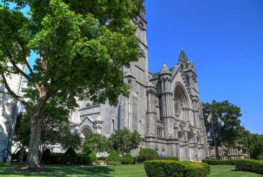 St. Louis, Missouri, Amerika Birleşik Devletleri - 18 Ağustos 2017: Saint Louis St Louis, Missouri Lindell Bulvarı'nda katedral Bazilikası.