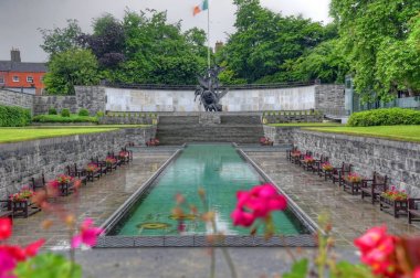 Dublin, İrlanda - 30 Mayıs 2017: Garden of anma Bahçe anma bir anıt anısına adanmış Dublin bahçesidir 
