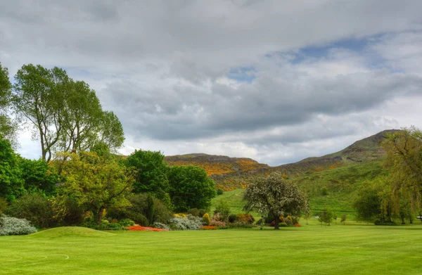Parku Holyrood Edynburg Szkocja — Zdjęcie stockowe