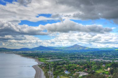 Amadora Hill Dublin, İrlanda görünümünden. 