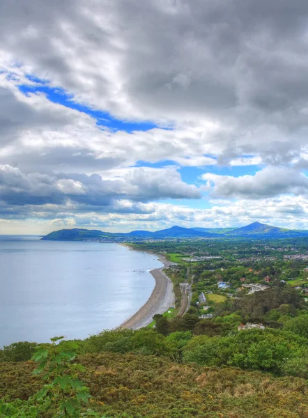 Vista Desde Killiney Hill Dublín Irlanda — Foto de Stock
