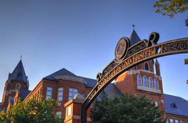 St. Louis, Missouri, Amerika Birleşik Devletleri - 18 Ağustos 2017: Saint Louis Üniversitesi St. Louis, Missouri.