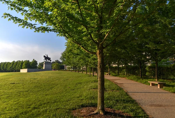 Apoteózisa Louis Szobra Louis Franciaország Névrokon Louis Missouri Forest Park — Stock Fotó