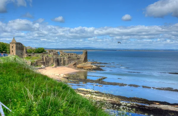 Ruinele Castelului Andrews Din Andrews Scoția — Fotografie, imagine de stoc