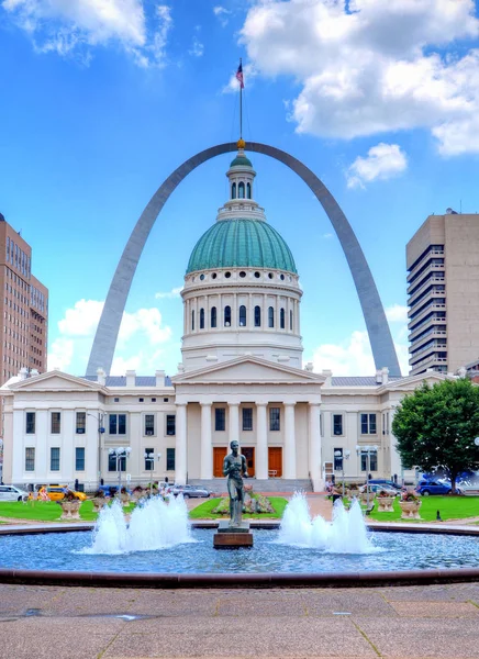 Keiner Plaza Arco Puerta Louis Missouri — Foto de Stock