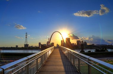 St. Louis, Missouri manzarası Malcolm W. Martin anıt Parkı '.