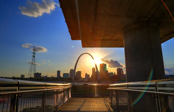 Louis Missouri Panorama Malcolm Martin Memorial Park — Stock fotografie