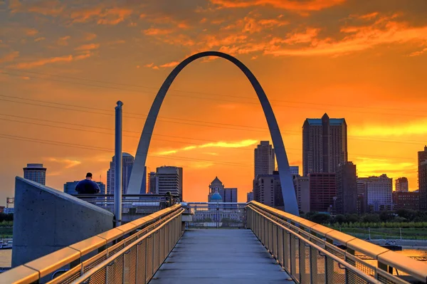 Gateway Arch Louis Missouri — Stock fotografie