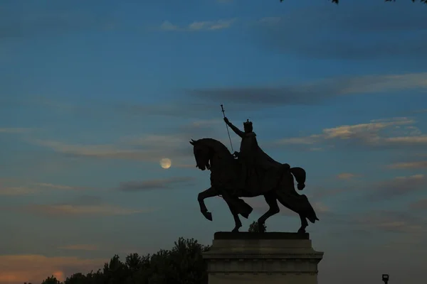 Července 2017 Louis Missouri Západ Slunce Nad Zbožnění Louis Socha — Stock fotografie