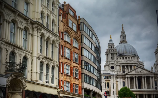 Paul Cathedral Van Millennium Footbridge Londen Verenigd Koninkrijk — Stockfoto