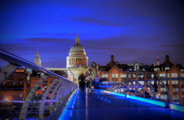 Paul Cathedral Von Millennium Footbridge London — Stockfoto
