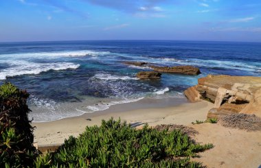 California, San Diego dışında La Jolla Sahili.