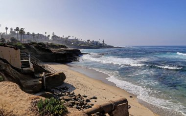 California, San Diego dışında La Jolla Sahili.
