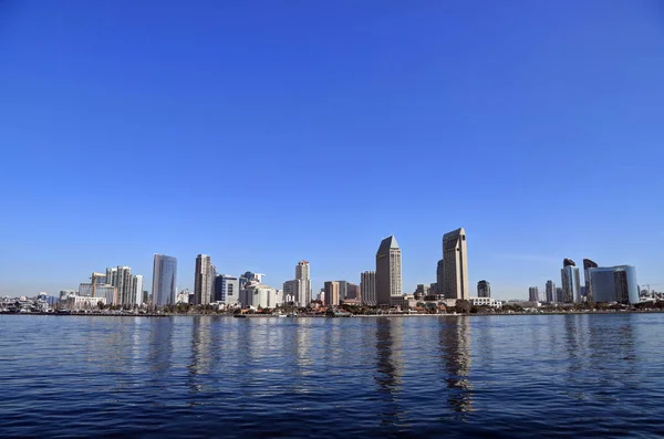 Skyline San Diego California Dalla Baia San Diego — Foto Stock