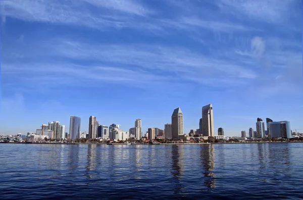 Skyline San Diego California Dalla Baia San Diego — Foto Stock