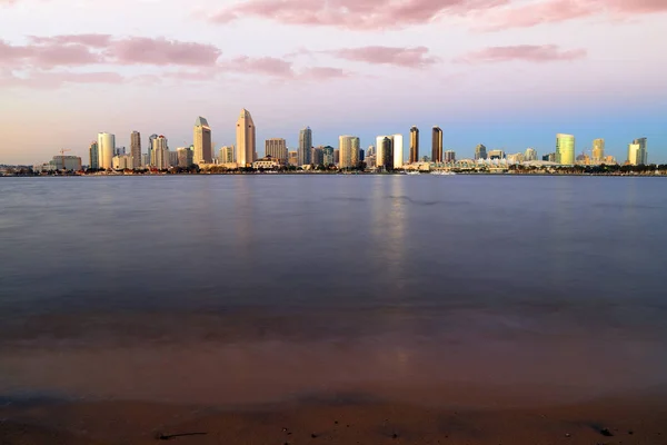 Sunset San Diego Skyline San Diego Bay Coronado Island — Stock Photo, Image