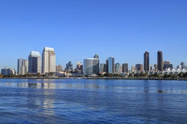 San Diego, California manzarası Coronado Adası.