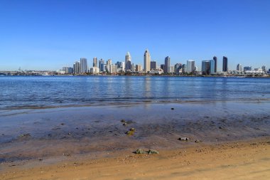 San Diego, California manzarası Coronado Adası.