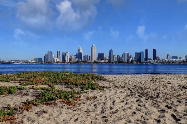 Skyline San Diego California Dall Isola Coronado — Foto Stock