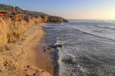 San Diego dışında Güney Kaliforniya sahil peyzaj.