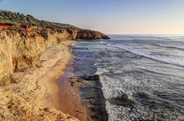 San Diego dışında Güney Kaliforniya sahil peyzaj.