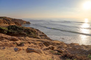 San Diego dışında Güney Kaliforniya sahil peyzaj.