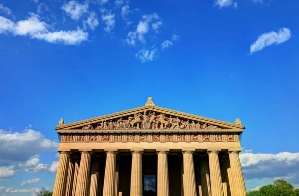 Partenon Nashville Tennessee Uma Réplica Grande Escala Partenon Original Grécia — Fotografia de Stock