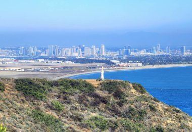 San Diego, Kaliforniya Cabrillo National Monument noktası Loma, görünümünü.