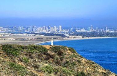 San Diego, Kaliforniya Cabrillo National Monument noktası Loma, görünümünü.