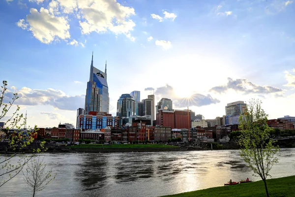 Nashville Tennessee Usa Aprile 2018 Downtown Nashville Tennessee Music City — Foto Stock