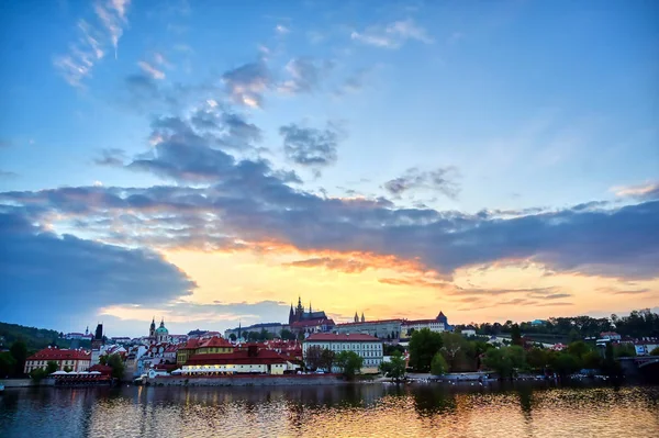 View Prague Castle Vltava River Prague Czech Republic — Stock Photo, Image