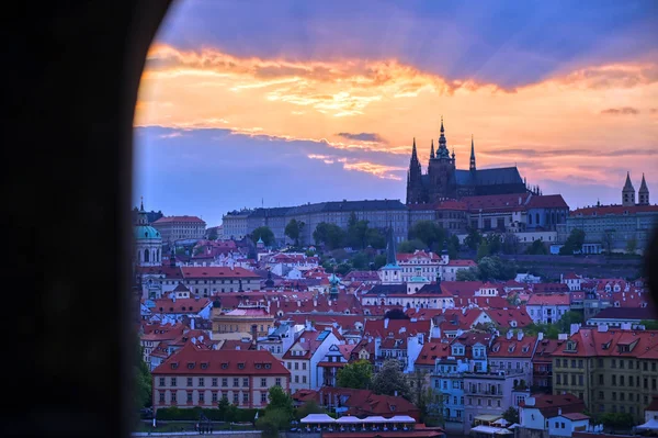 View Prague Castle Vltava River Prague Czech Republic — Stock Photo, Image