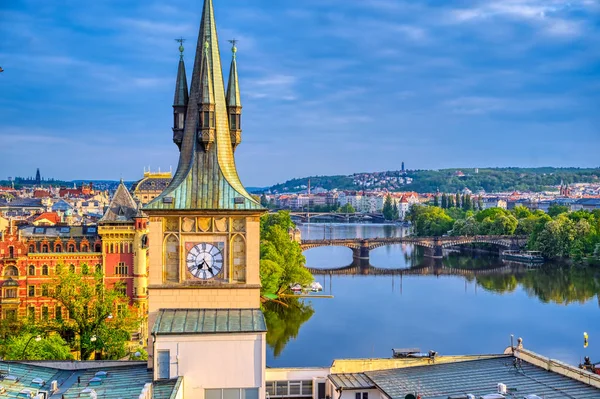 Rooftops Vltava River Prague Czech Republic — Stock Photo, Image